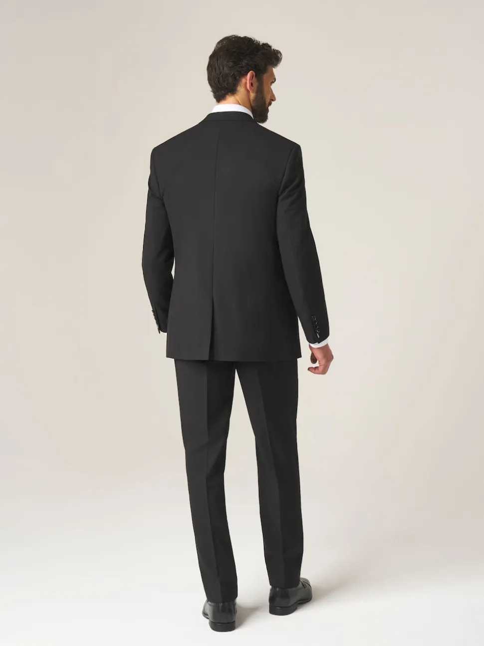 Skopes Black Tailored Fit Madrid Suit: Jacket