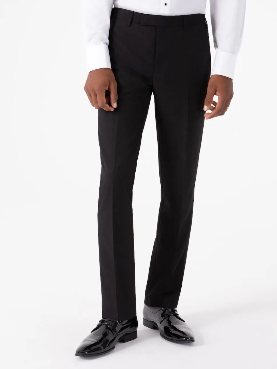 Skopes Black Tapered Fit Sinatra Dinner Suit Trousers