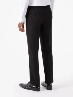 Skopes Black Tapered Fit Sinatra Dinner Suit Trousers