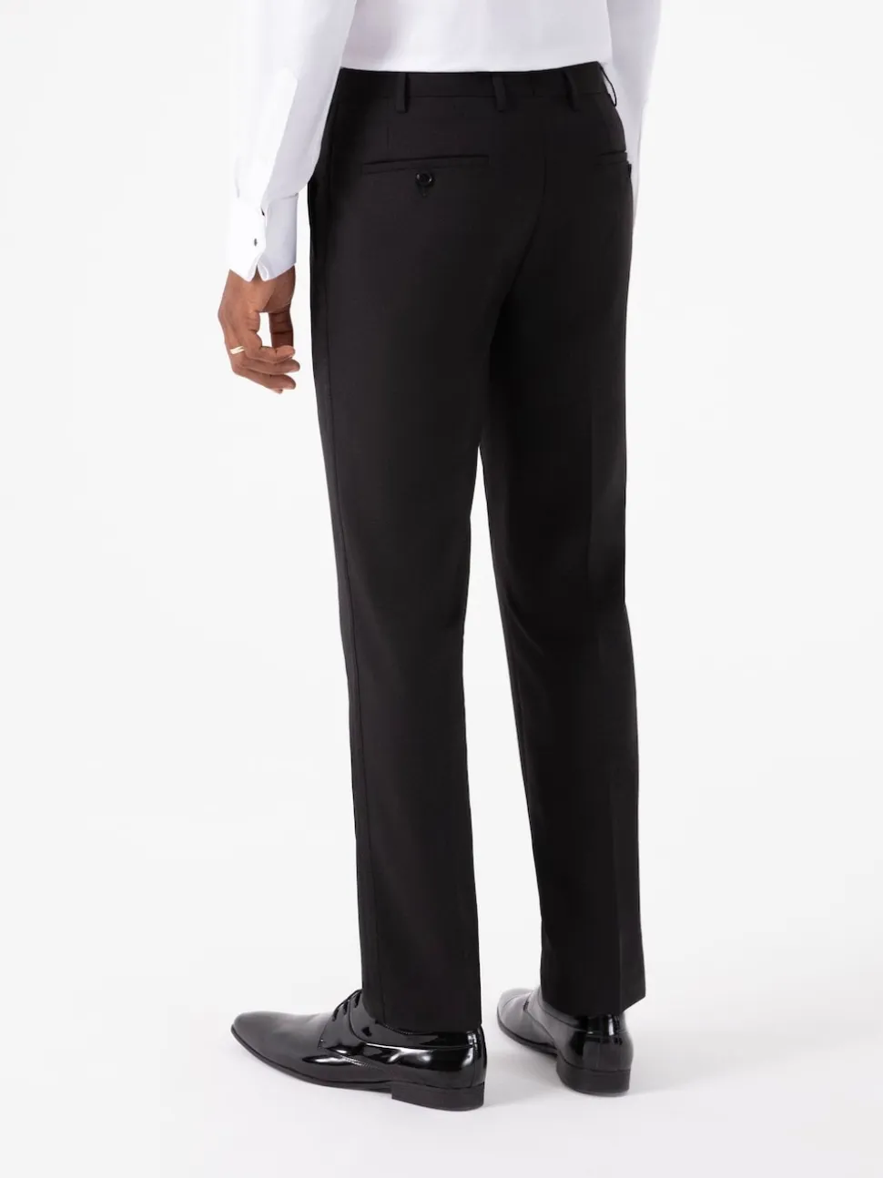 Skopes Black Tapered Fit Sinatra Dinner Suit Trousers