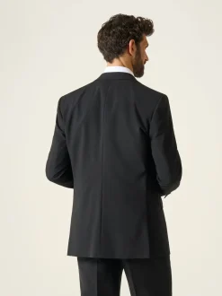 Skopes Black Wool Rich Darwin Suit Jacket
