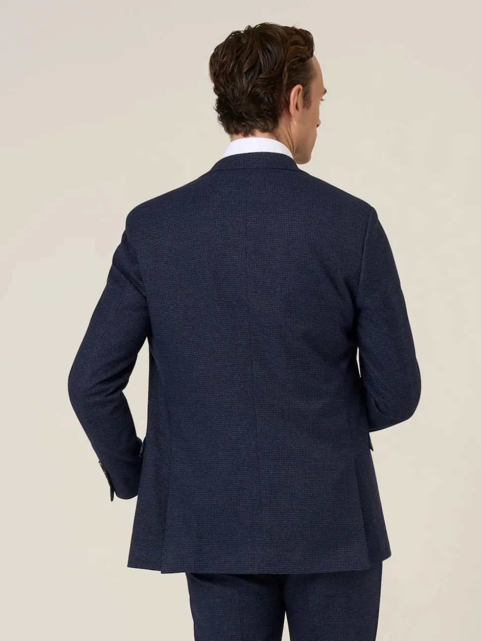 Skopes Blue Boyd Puppytooth Tailored Fit Suit Jacket