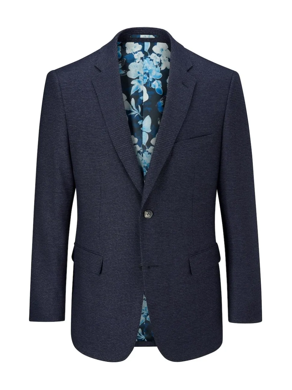 Skopes Blue Boyd Puppytooth Tailored Fit Suit Jacket