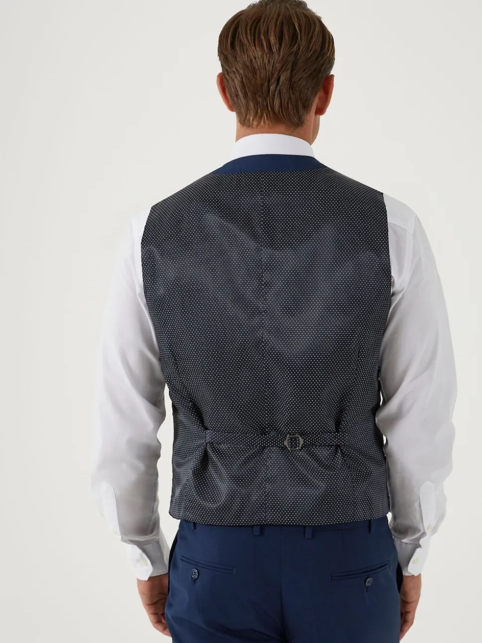 Skopes Blue Milan Scoop Slim Fit Suit Waistcoat