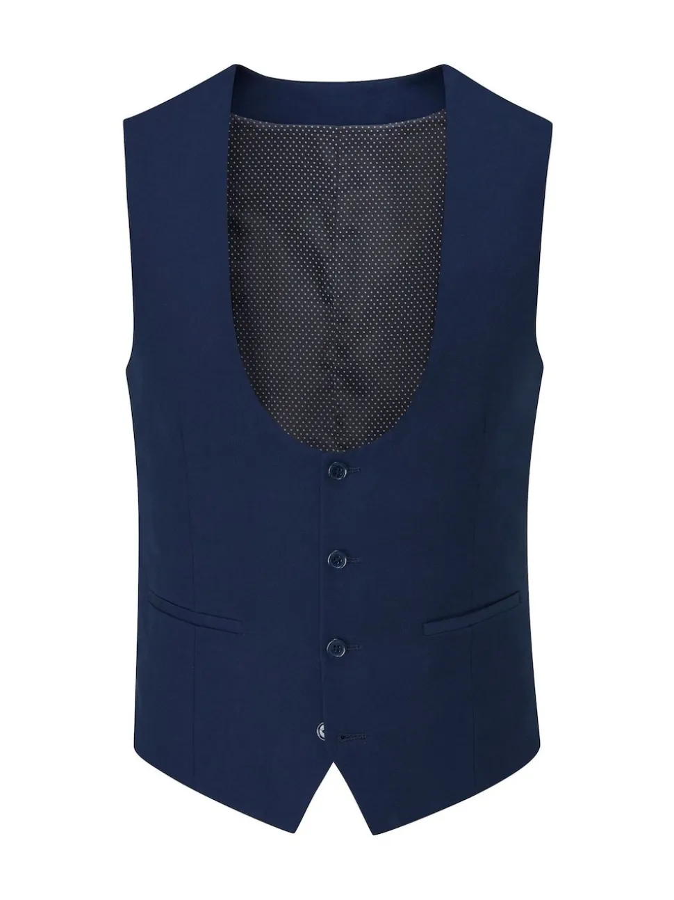 Skopes Blue Milan Scoop Slim Fit Suit Waistcoat