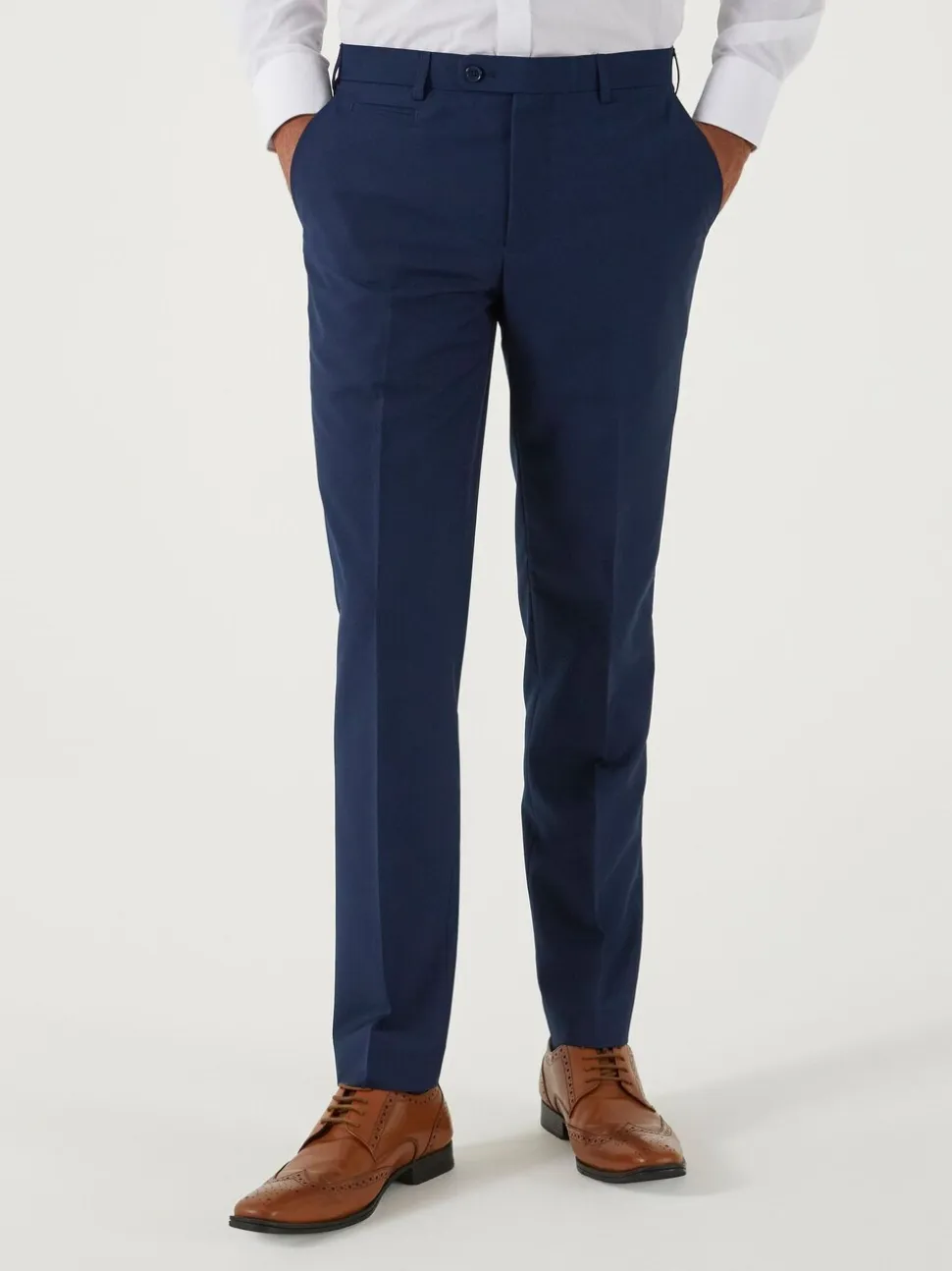 Skopes Blue Milan Tapered Fit Suit Trousers