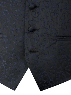 Skopes Blue Party Paisley Waistcoat