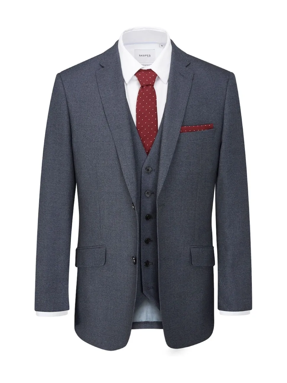 Skopes Blue Slim Harcourt Suit Jacket
