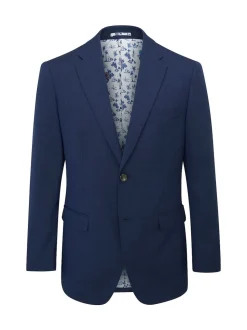 Skopes Blue Tailored Fit Caspian Stretch Look Suit Jacket