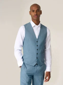 Skopes Blue Tailored Fit Beckett Suit Waistcoat