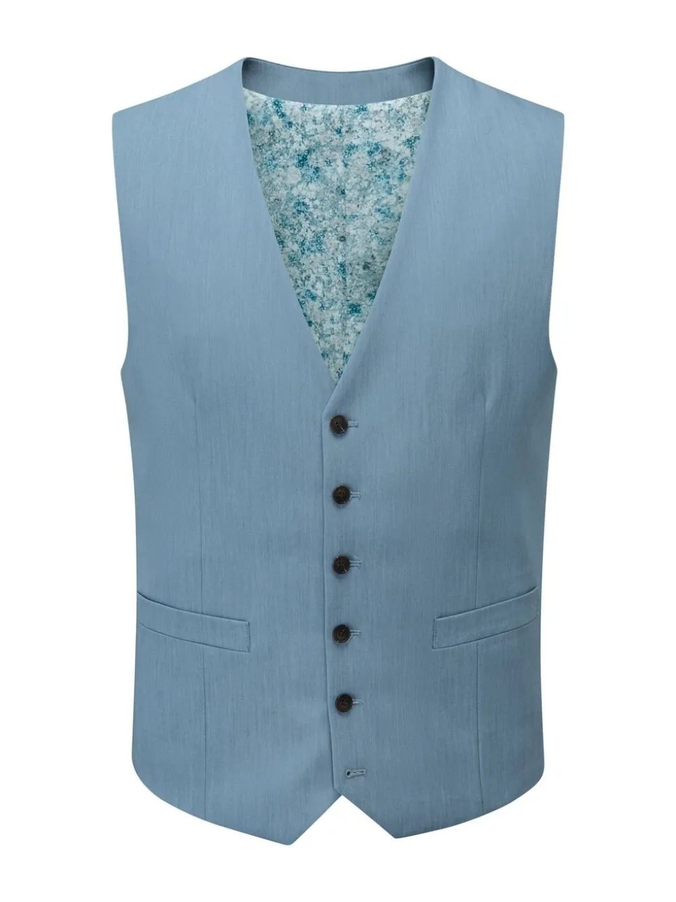 Skopes Blue Tailored Fit Beckett Suit Waistcoat
