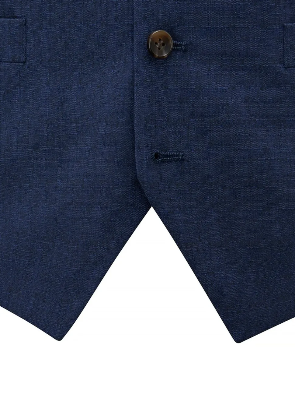 Skopes Blue Tailored Fit Caspian Single Breasted Stretch Look Suit Waistcoat