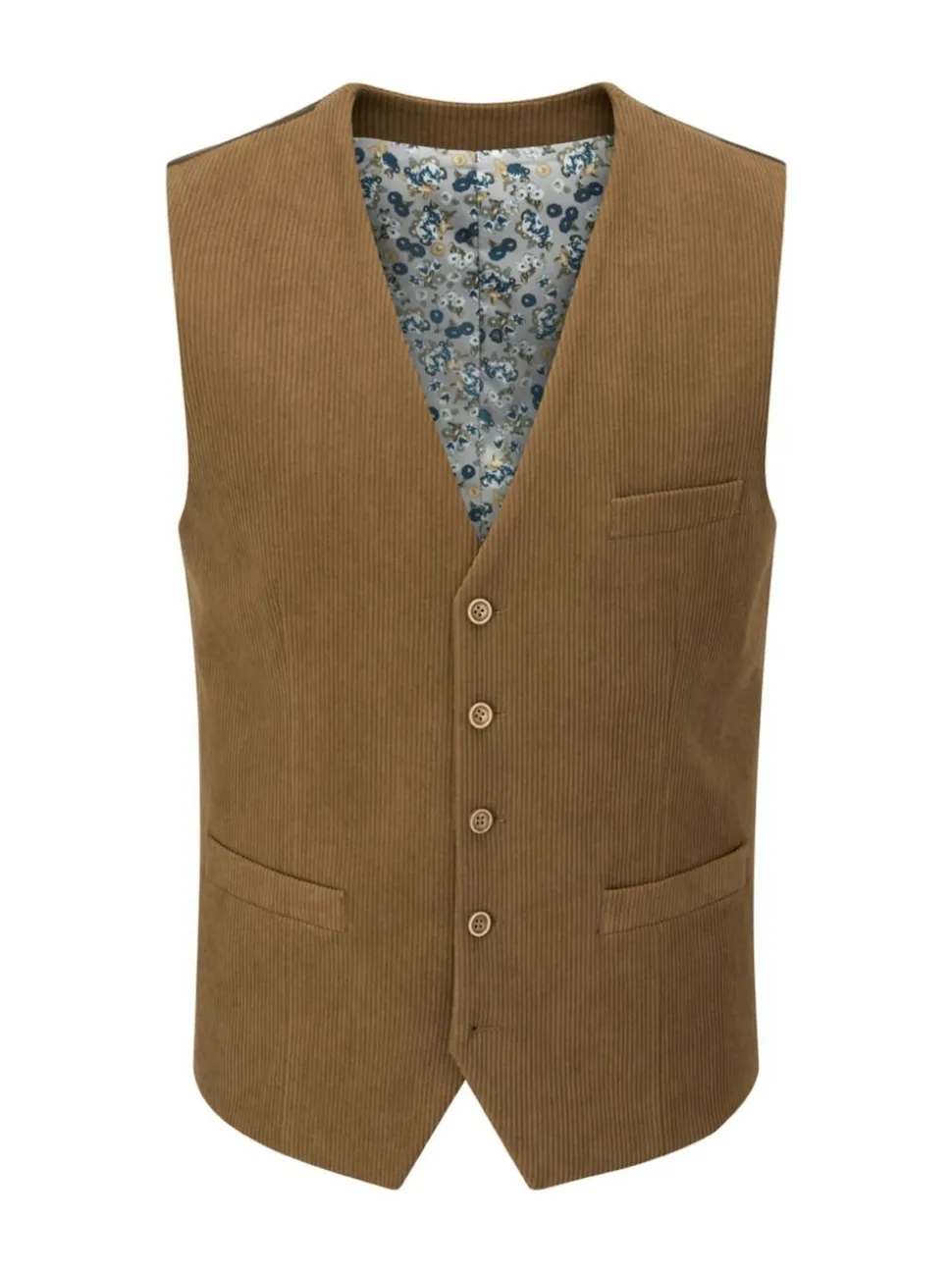 Skopes Brown Dorsey Suit Corduroy Waistcoat
