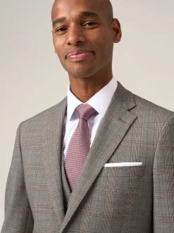 Skopes Brown Haley Tailored Fit Check Suit Jacket