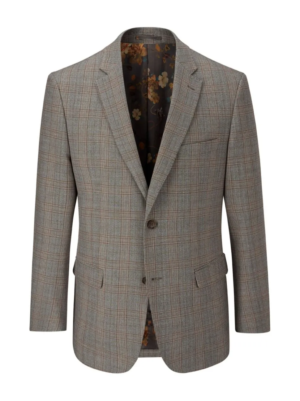 Skopes Brown Haley Tailored Fit Check Suit Jacket