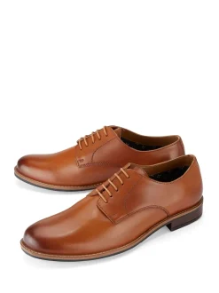 Skopes Brown Plain Derby Shoes