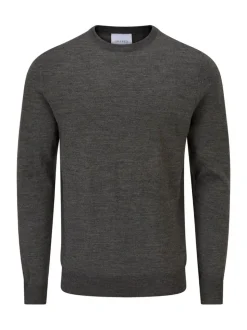 Skopes Charcoal Grey Alex Merino Blend Crewneck Sweater