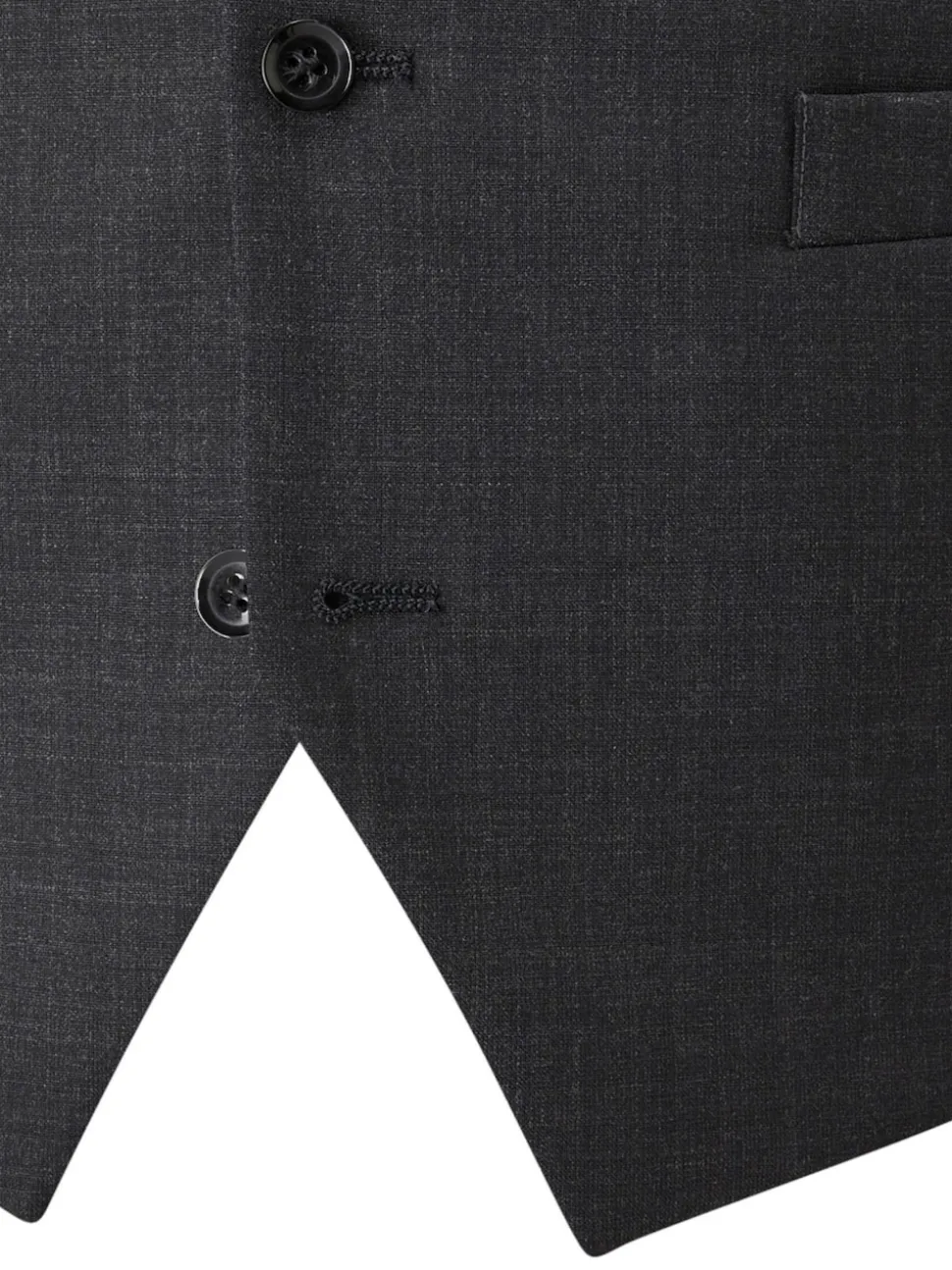 Skopes Charcoal Grey Single Breasted Wool Rich Darwin Suit Waistcoat