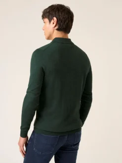 Skopes Green Brad Merino Blend Polo Shirt