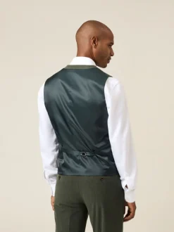 Skopes Green Dorsey Suit Corduroy Waistcoat