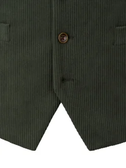 Skopes Green Dorsey Suit Corduroy Waistcoat