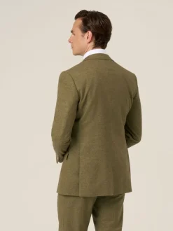 Skopes Green Fox Tailored Fit Textured Suit Jacket