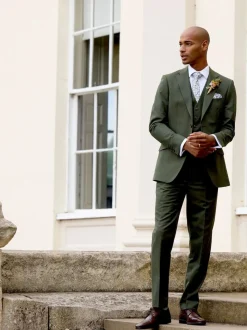 Skopes Green Harvey Single Breasted Tailored Fit Suit Waistcoat