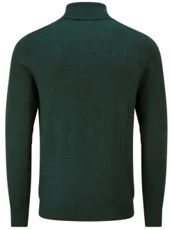 Skopes Green Russ Merino Blend Roll Neck Sweater