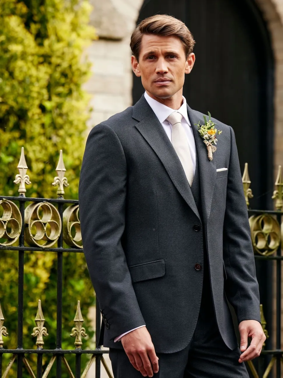 Skopes Green Single Breasted Harcourt Single Breasted Tailored Fit Suit Waistcoat