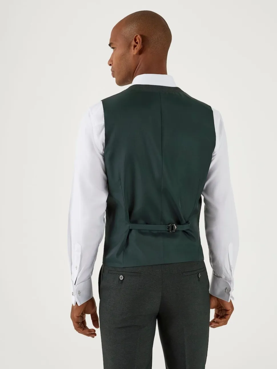 Skopes Green Single Breasted Harcourt Single Breasted Tailored Fit Suit Waistcoat
