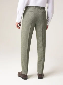 Skopes Green Tailored Fit Jude Tweed Suit Trousers