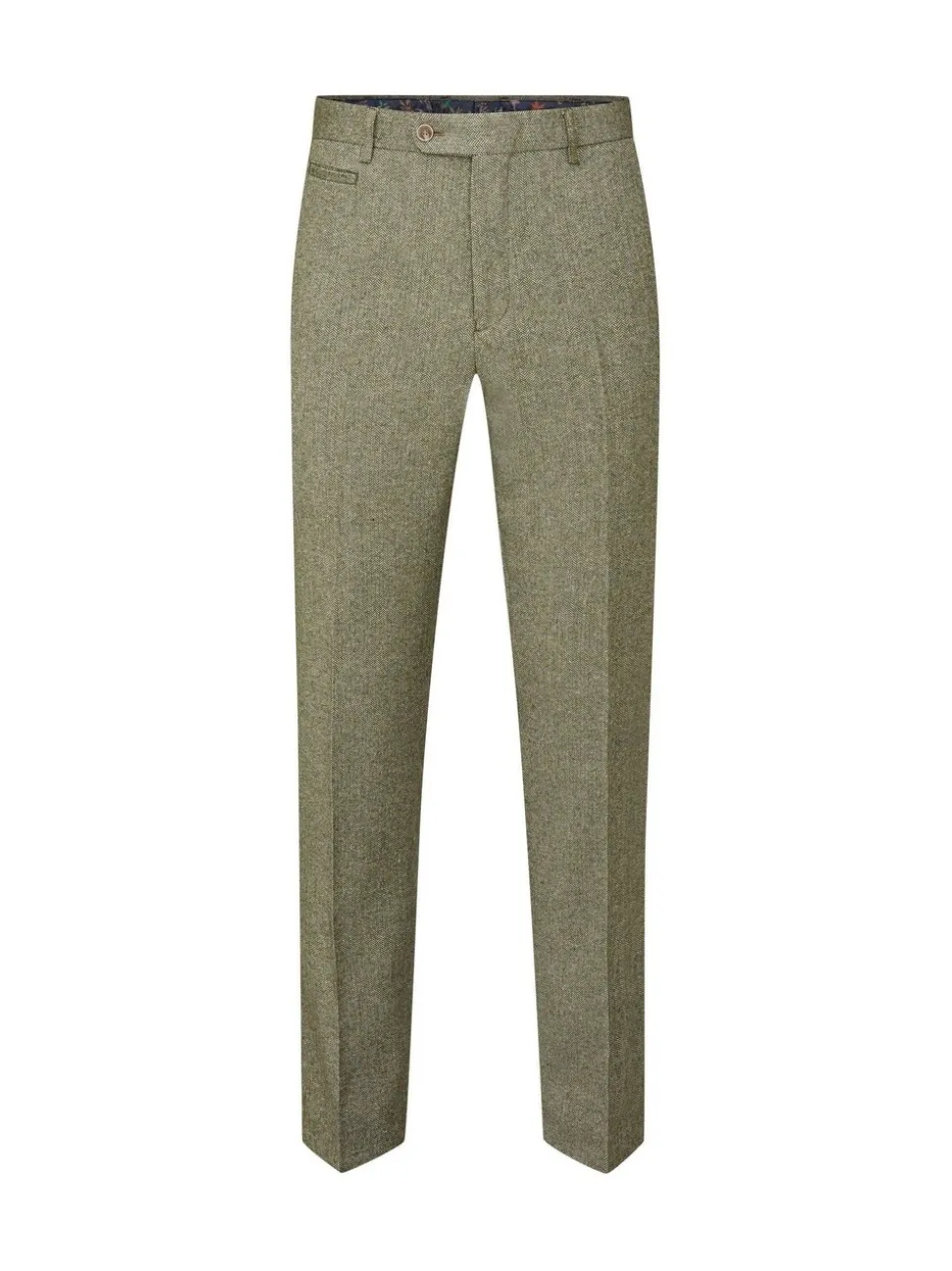 Skopes Green Tailored Fit Jude Tweed Suit Trousers