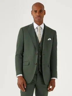 Skopes Green Tailored Fit Harvey Suit: Jacket
