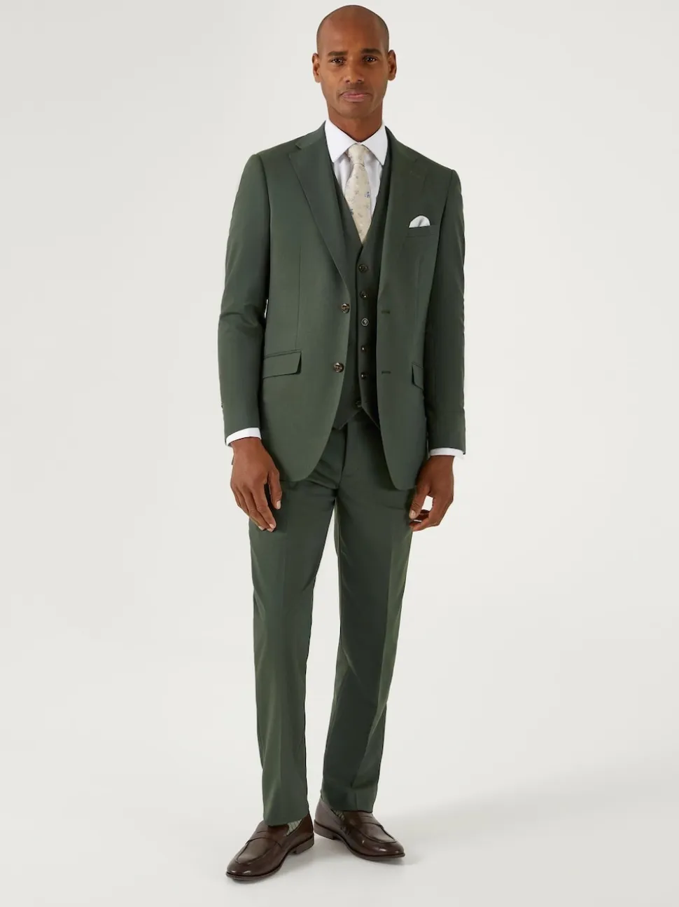 Skopes Green Tailored Fit Harvey Suit: Jacket