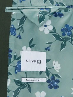 Skopes Green Tailored Fit Harvey Suit: Jacket