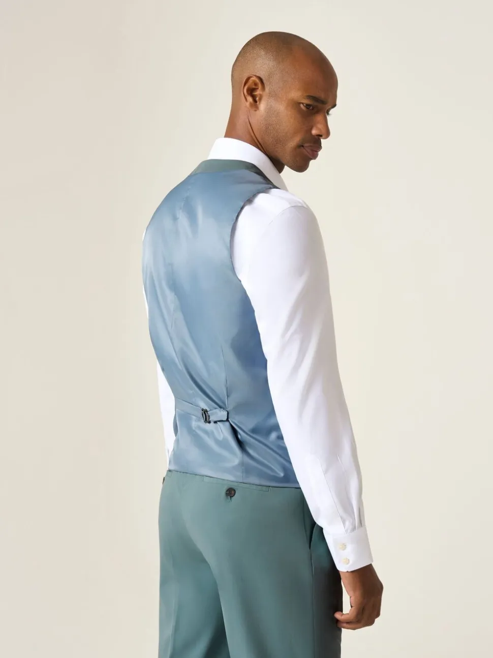 Skopes Green Tailored Fit Beckett Suit Waistcoat
