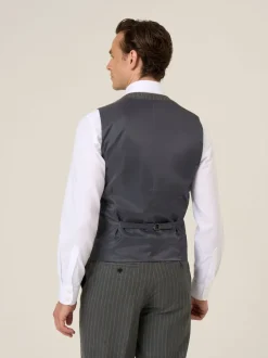 Skopes Grey Cassius Stripe Suit Waistcoat