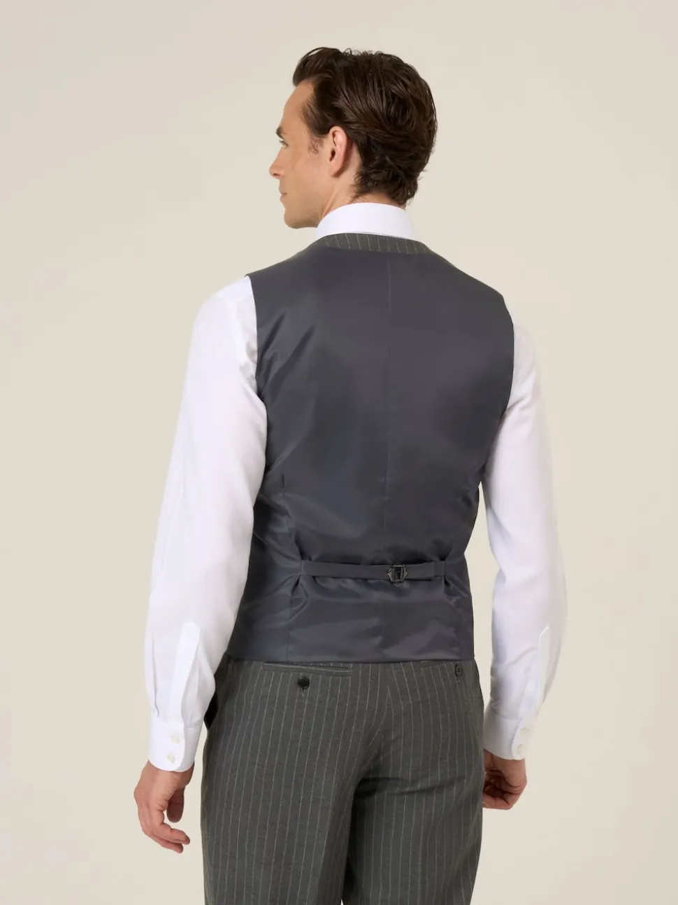 Skopes Grey Cassius Stripe Suit Waistcoat