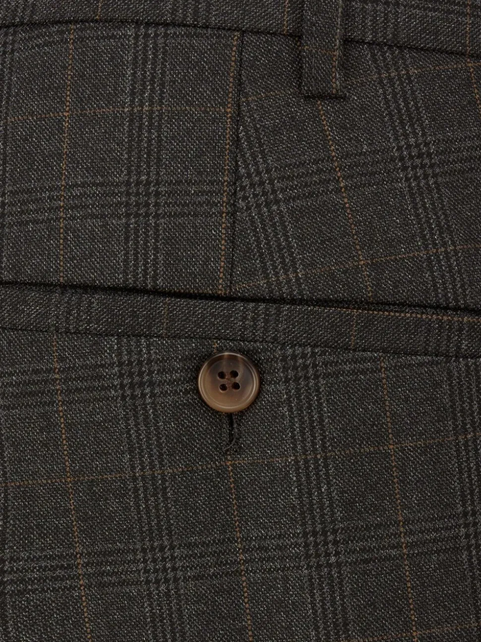 Skopes Grey Elijah Suit Tailored Fit Check Trousers