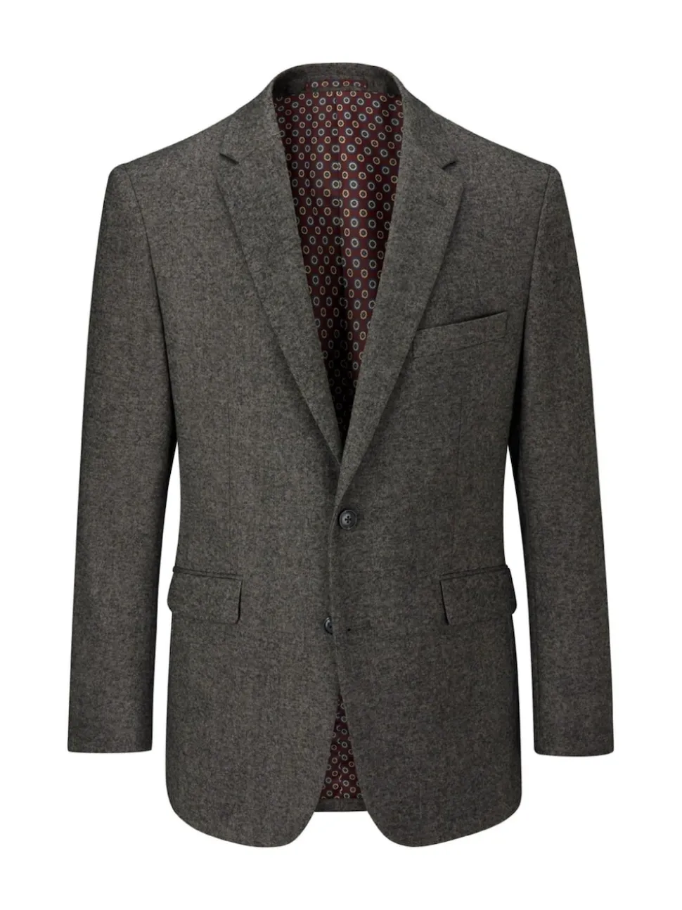 Skopes Grey Fox Tailored Fit Textured Suit Jacket