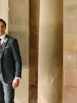 Skopes Grey Fox Textured Suit Waistcoat