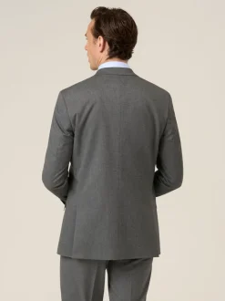 Skopes Grey Liston Tailored Fit Flannel Suit Jacket