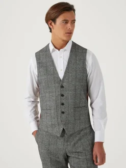 Skopes Grey Tailored Fit Rowan Suit: Waistcoat