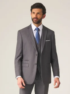 Skopes Grey Tailored Fit Madrid Suit: Jacket