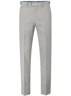 Skopes Grey Tailored Fit Jude Tweed Suit Trousers