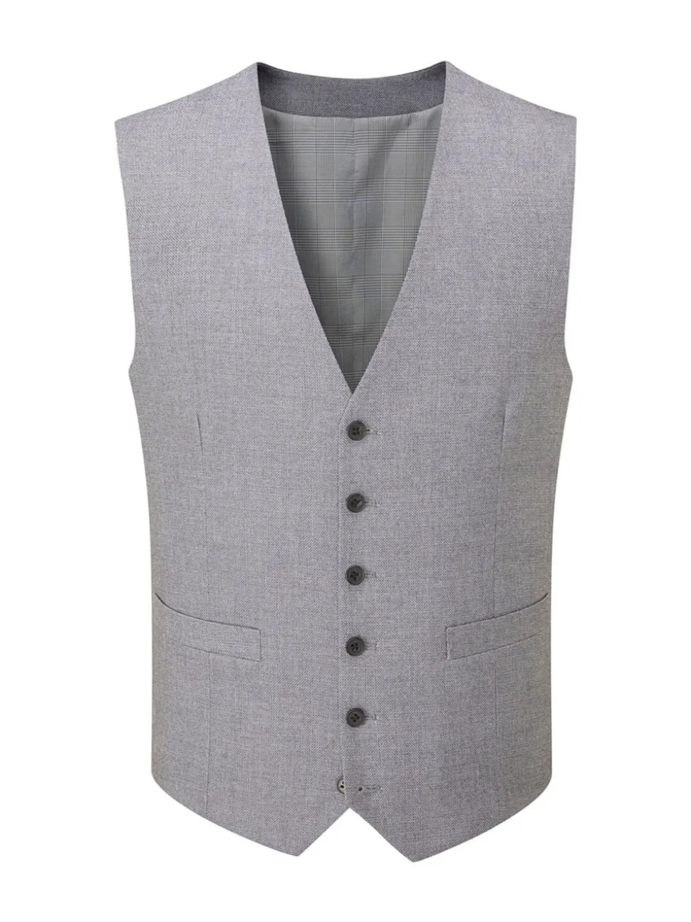 Skopes Light Grey Single Breasted Harcourt Single Breasted Tailored Fit Suit Waistcoat