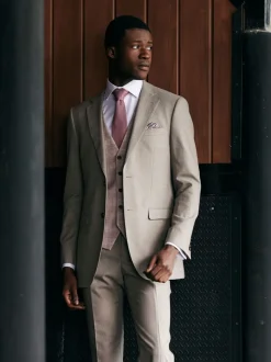 Skopes Natural Jodrell Marl Tweed Tailored Fit Suit Waistcoat