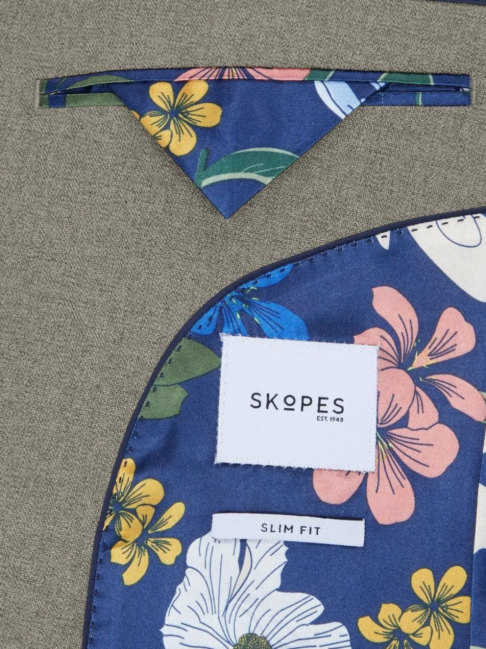 Skopes Natural Slim Fit Jodrell Tweed Effect Suit Jacket