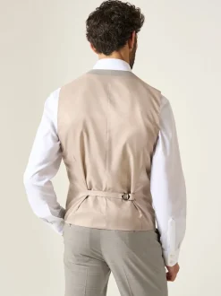 Skopes Natural Tailored Fit Check Charlie Suit Waistcoat