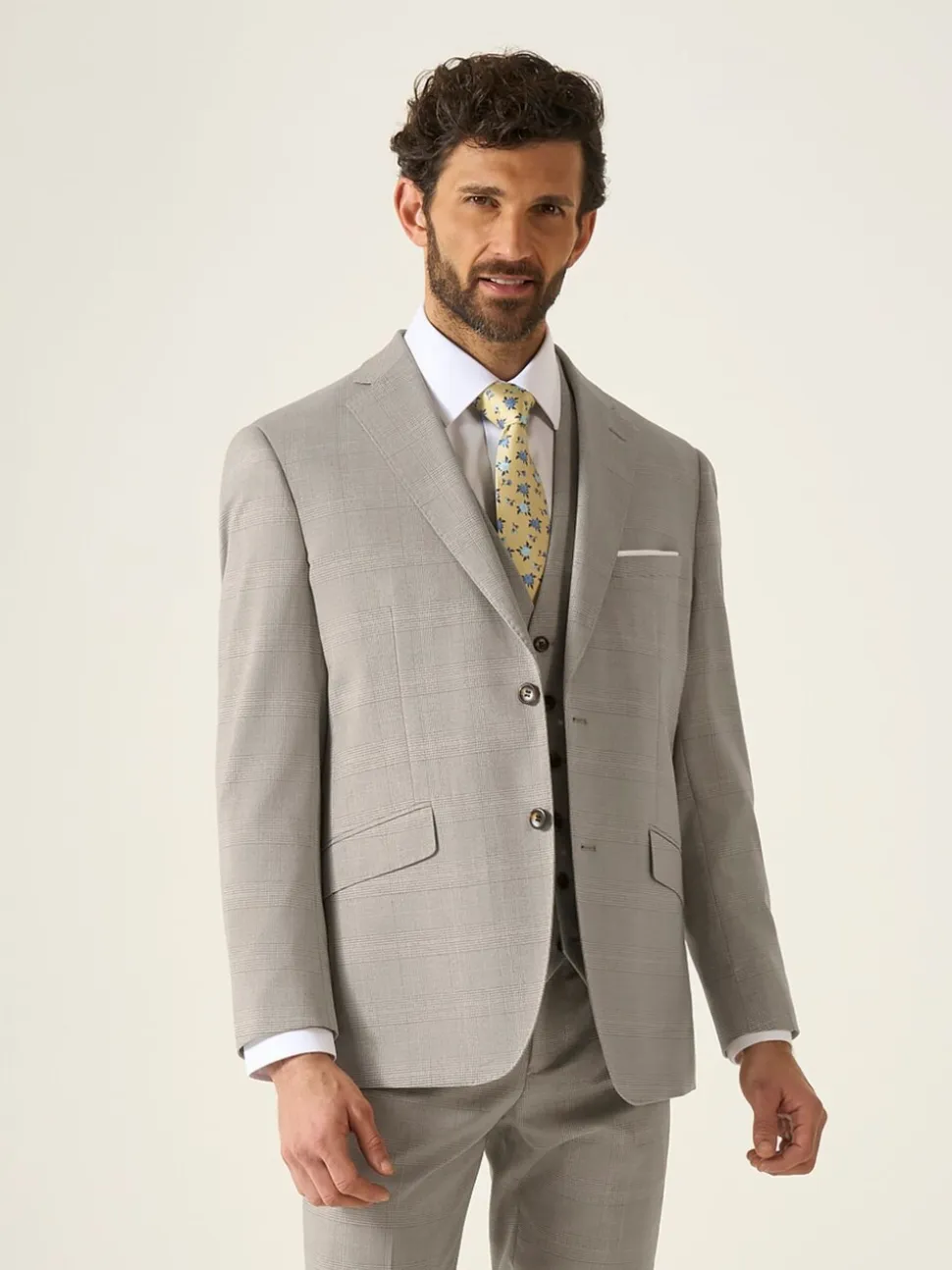 Skopes Natural Tailored Fit Check Charlie Suit Jacket